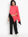 6-in-1 Nursing Cover- Peach/Black
