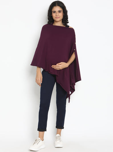 6-in-1 Nursing Cover- Purple