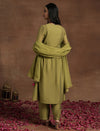 Olive Green Embroidered Maternity Kurta Set