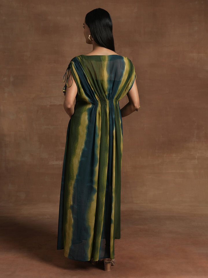 Ombre Maternity Gown with Tassel Details
