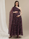 One-Shoulder Maternity Gown