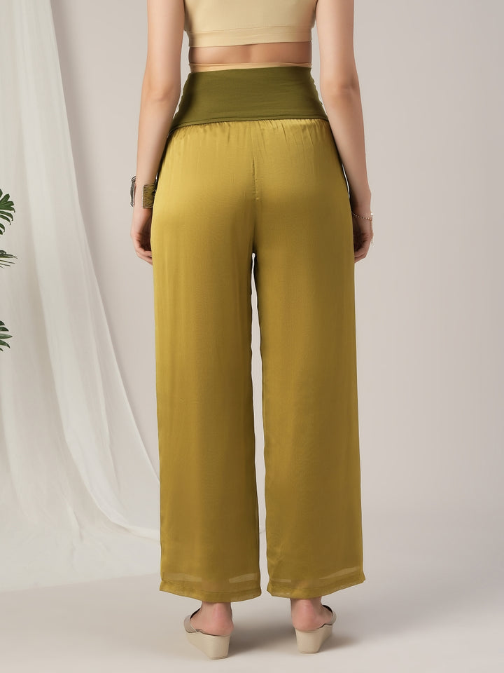 Green Embroidered Maternity & Nursing Kurta Set with Dupatta