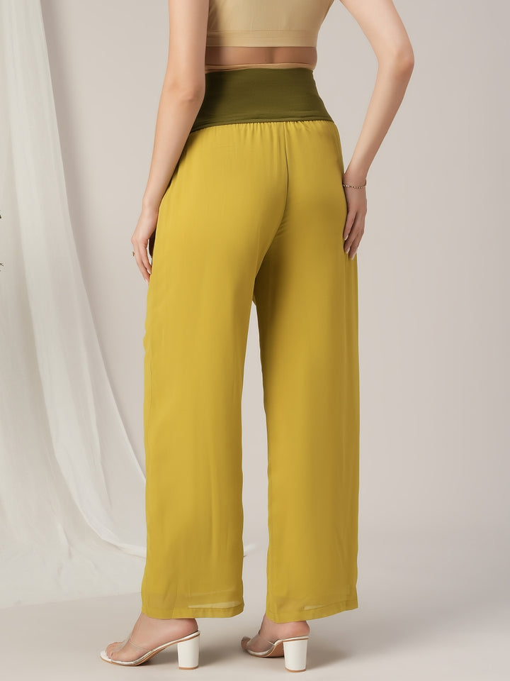 Green Embroidered Maternity Kalidaar Kurta Set with Dupatta