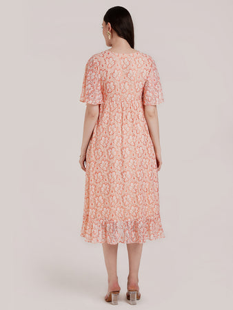 Buy Peach Maternity Wrap Dress