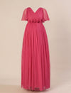 Pink Maternity Maxi Formal Gown with Detatchable Train