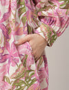 Maternity & Nursing Pink Floral Cotton Maxi Dress
