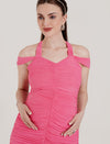 Pink Maternity Fishtail Dress