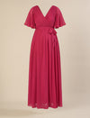 Pink Maternity Pleated Gown
