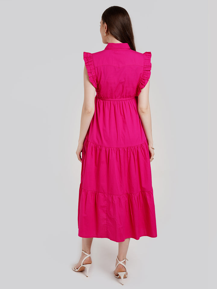 Pink Maternity Dress