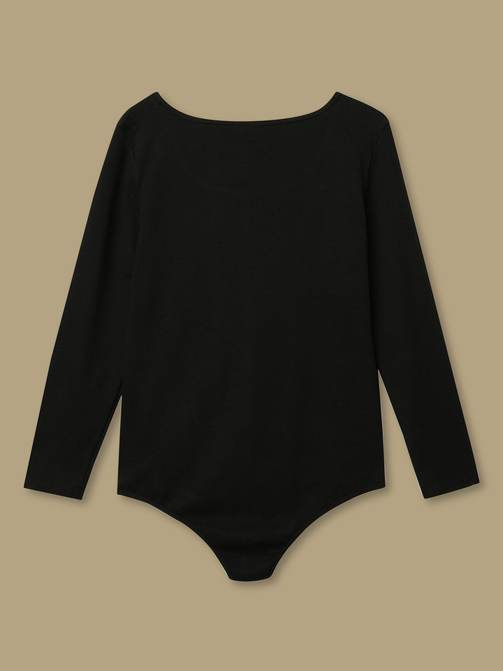 Black Plus Size Bodysuit