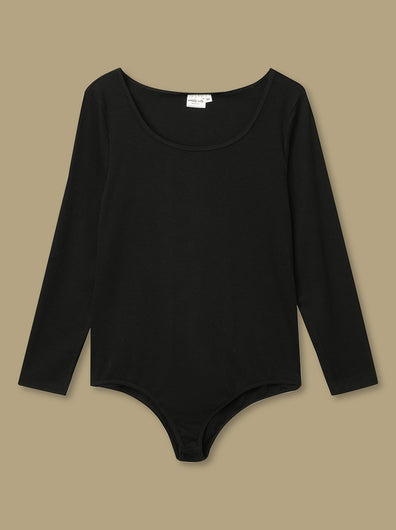 Black Plus Size Bodysuit