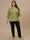 Plus Size Black Casual Pants