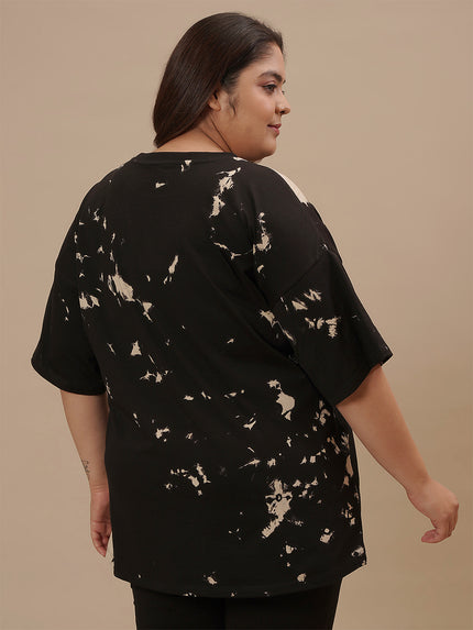 Plus Size Black Oversize T-Shirt