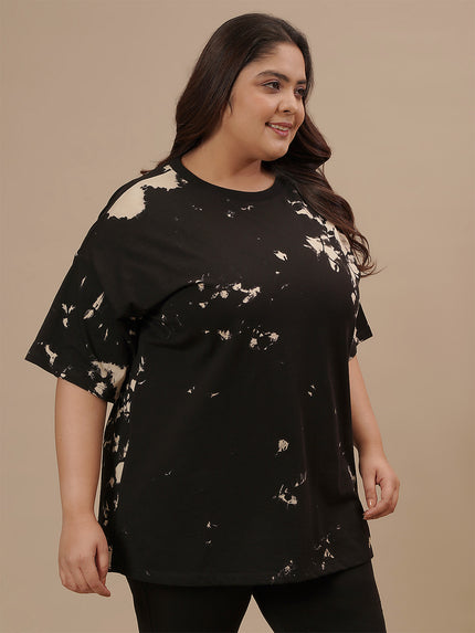 Plus Size Black Oversize T-Shirt