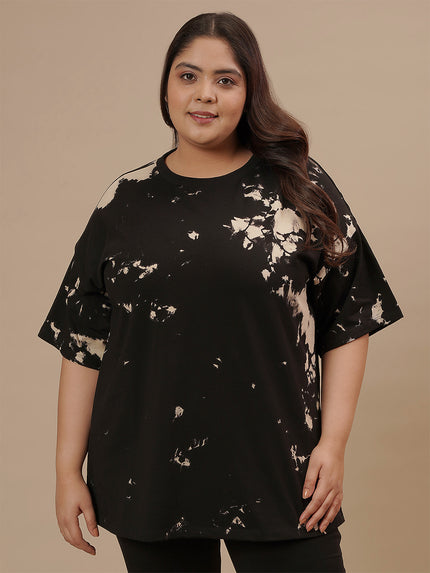 Plus Size Black Oversize T-Shirt