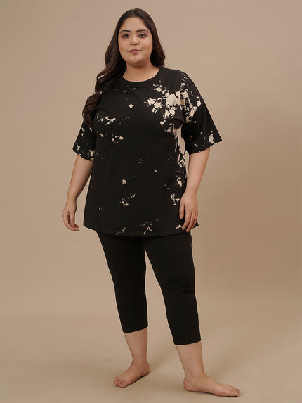 Plus Size Black Oversize T-Shirt