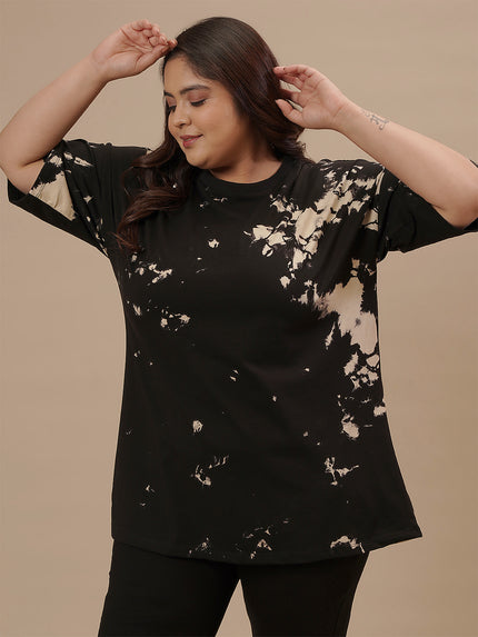 Plus Size Black Oversize T-Shirt