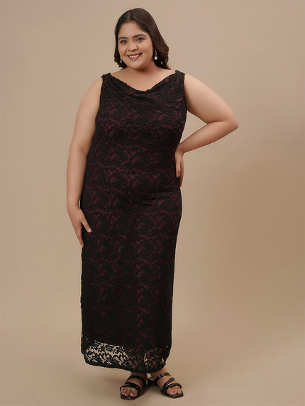 Plus Size Black Party Dress