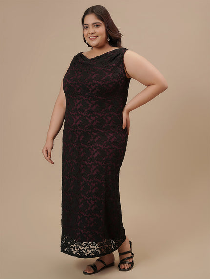 Plus Size Black Party Dress
