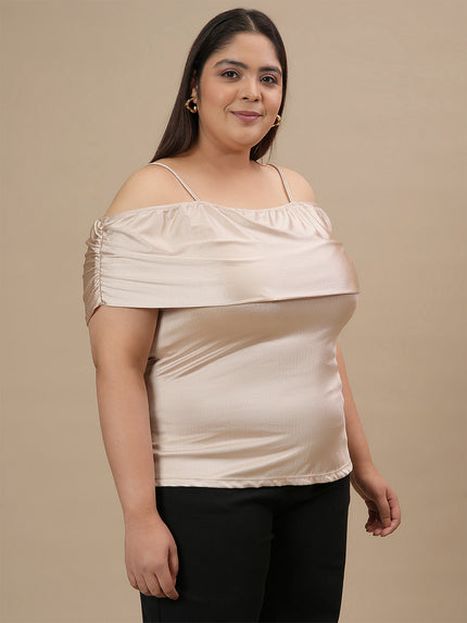 Plus Size Off Shoulder Top