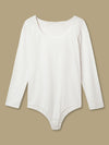 White Plus Size Bodysuit