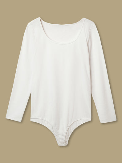 White Plus Size Bodysuit