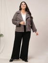 Plus Size Womens Winter Jackets-Grey
