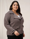 Plus Size Womens Winter Jackets-Grey