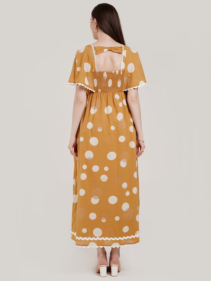 Polka Dots Maternity Cotton Dress