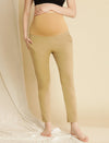 Maternity Cotton Formal Dress Pants- Beige