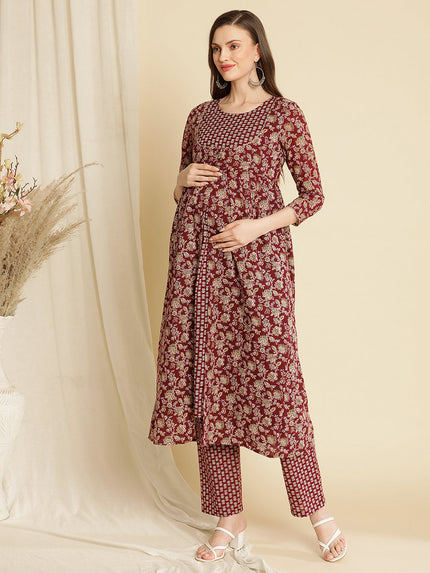 Pregnancy Cotton Long Kurta