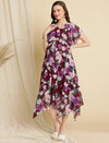 Pregnancy Handkerchief Hem Dress