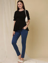 Slim-fit Maternity Denim Pants- Blue