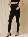 Skinny-fit Maternity Denim Pants- Black