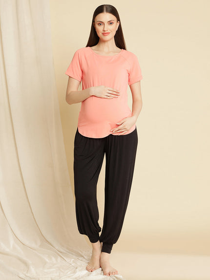 Pregnancy Soft Comfy Pajama- Black