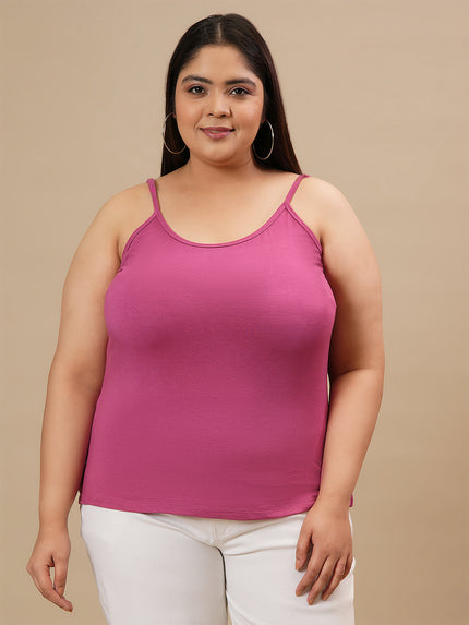 Purple Plus Size Ruffle Top