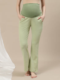Maternity Bootcut Lounge Pants- Green