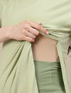 Maternity Bootcut Lounge Pants- Green