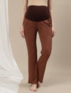 Maternity Bootcut Lounge Pants- Brown