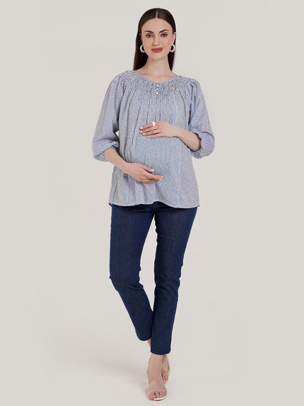 Striped Maternity Top