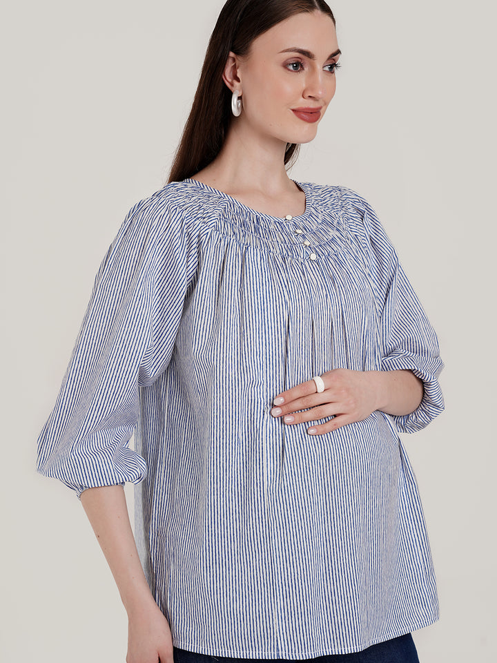 Striped Maternity Top