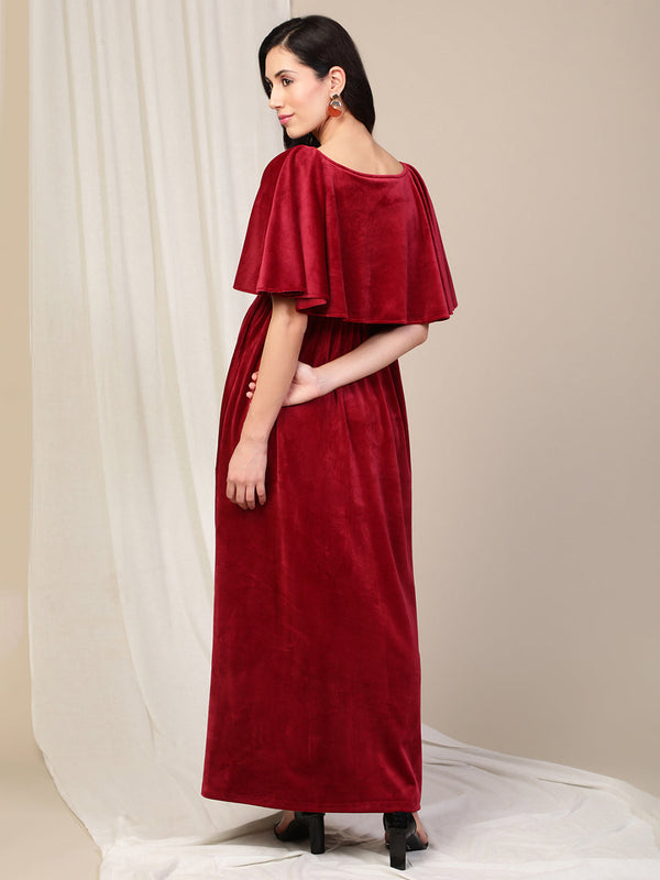 Red Velvet Feeding Dress