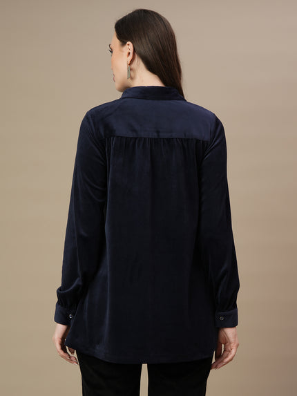 Velvet Maternity Tunic Top