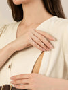 Maternity & Nursing White Cotton Midi Dress with Pockets