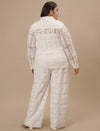 White Lace Plus Size Co-Ord Set
