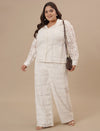 White Lace Plus Size Co-Ord Set