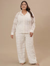 White Lace Plus Size Co-Ord Set