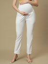 White Maternity Formal Dress Pants