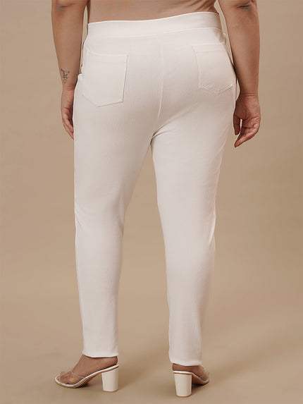 White Plus Size Jeggings