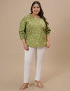 White Plus Size Leggings With Pockets